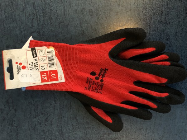 Montagehandschuhe Rot Gr. 8-11
